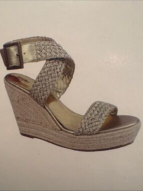 Braided Espadrille Wedge Sandal - Neutral Beige